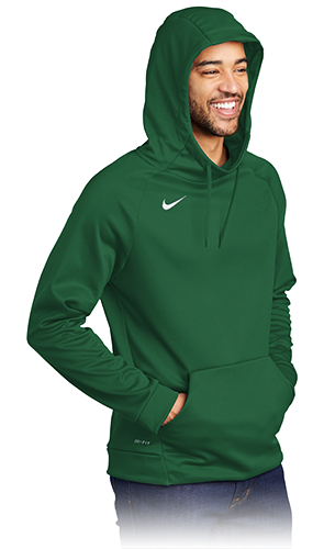 Male with green hoodie